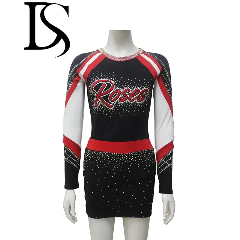 red cheerleading uniforms