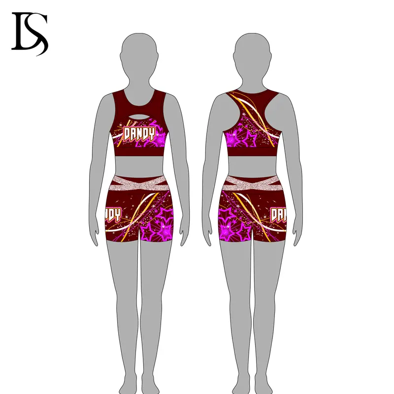 Girls Practice Cheerleader Costume Youth Cheerleading Uniform Custom for Training Set Style - Image 5