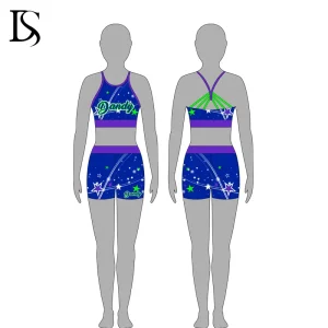 Hot selling cheer practice wear crop top and legging for dance team training and competition - Image 7