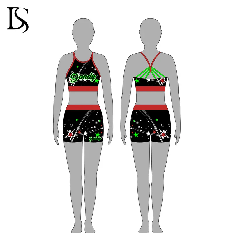 Top Quality Customized Cheerleader Practice Uniform Youth Adult Size OEM Manufacturer Service Cheer Set Style for Girls - Image 6