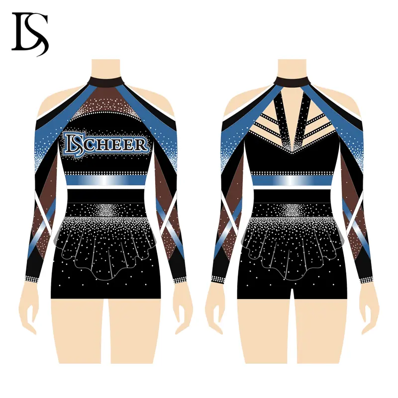 Wholesale Price Customize Stlye Cheerleader Costume Cheerleading Uniforms for Competition - Image 3