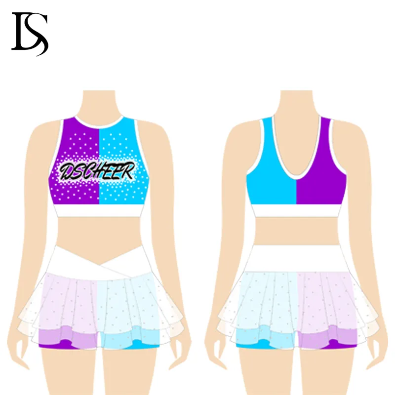 cheer bra and shorts