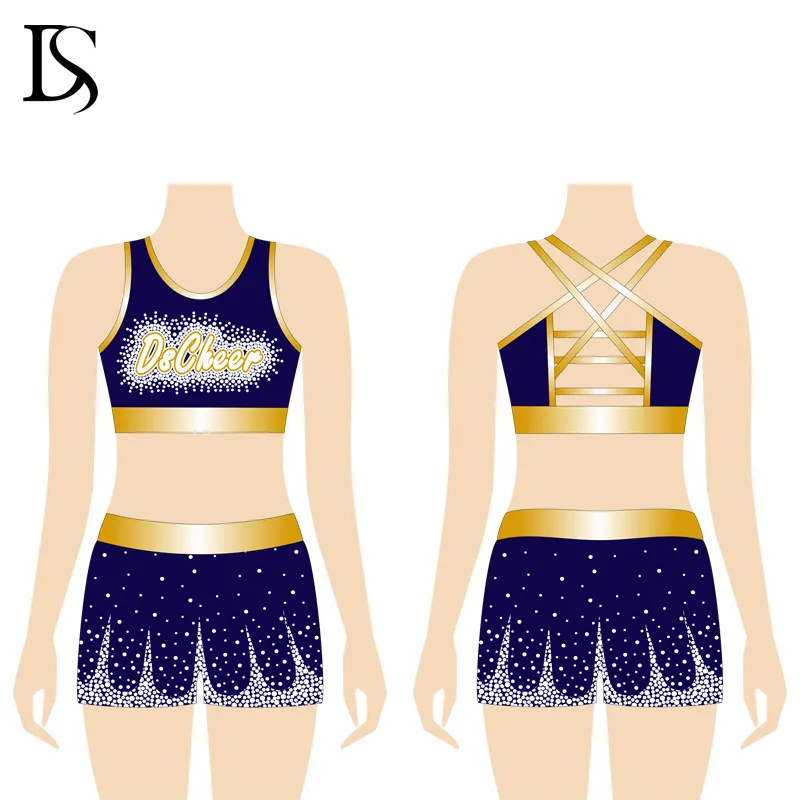 cheer bra and shorts