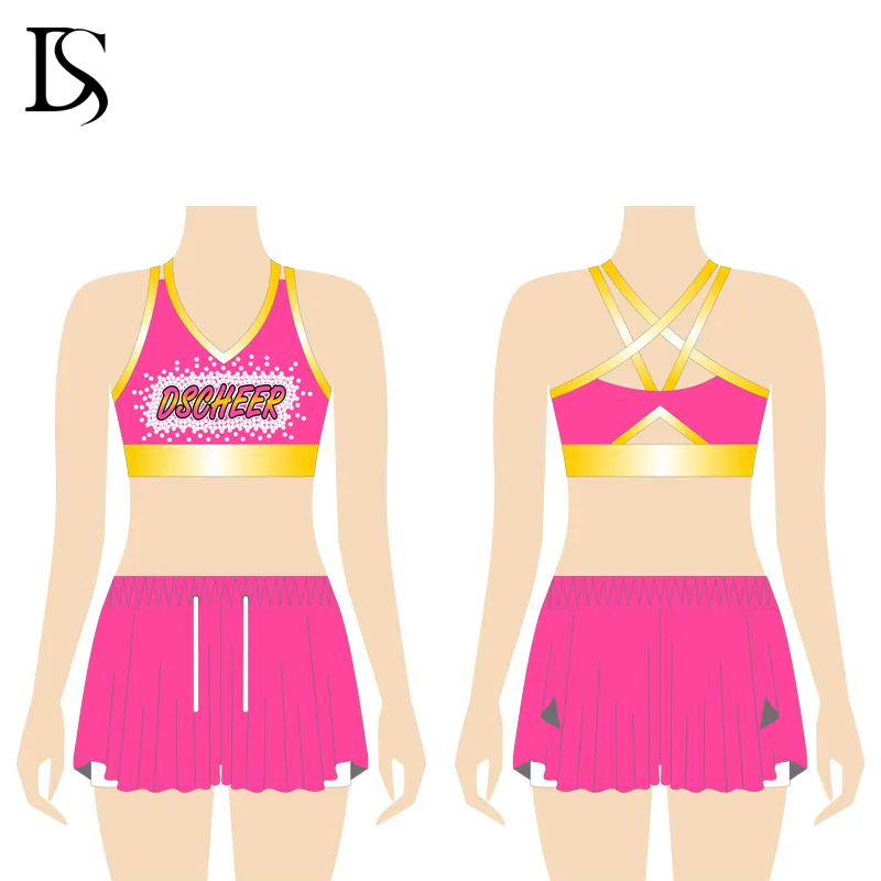 cheer bra and shorts