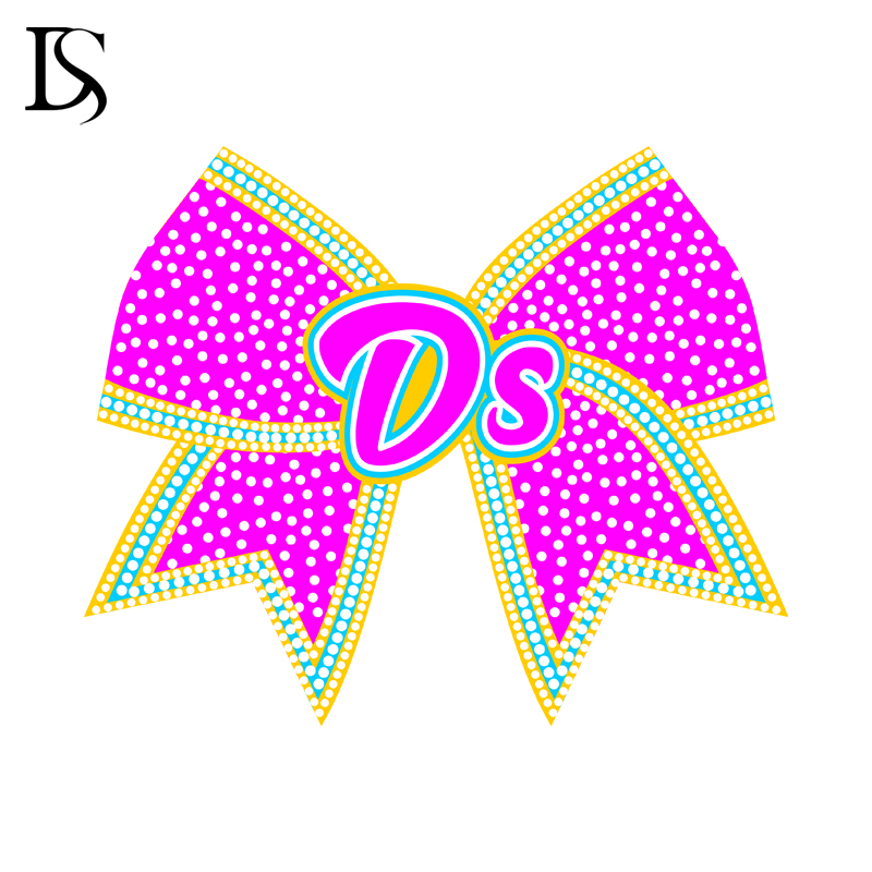 Glitter Custom hair cheer bows sparkly rhinestones by your own style - Image 3