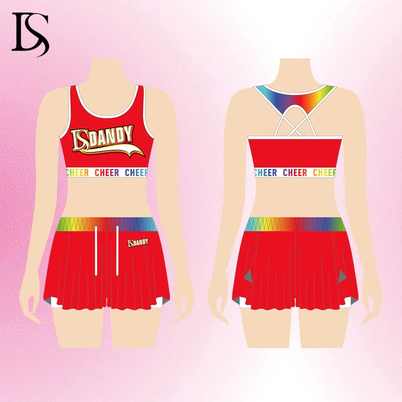 cheer crop and shorts