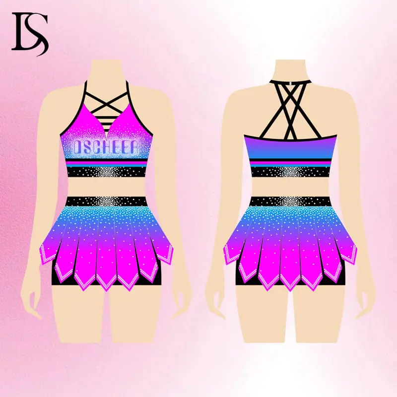 Hot Sale warm ups for cheer and dance team custom logo cheer uniform gears package kids cheer dance practice outfits - Image 7
