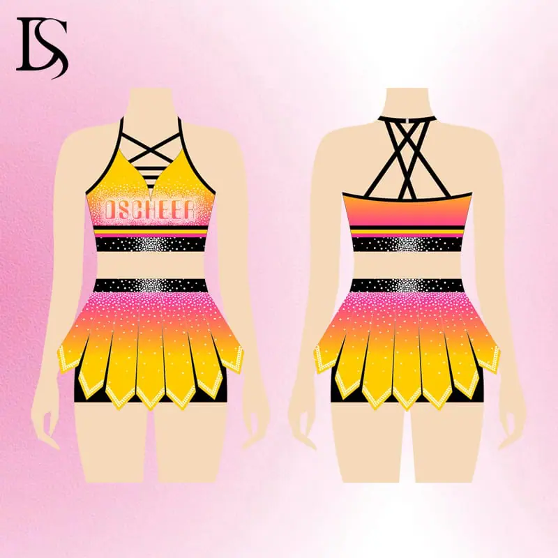Hot Sale warm ups for cheer and dance team custom logo cheer uniform gears package kids cheer dance practice outfits - Image 5
