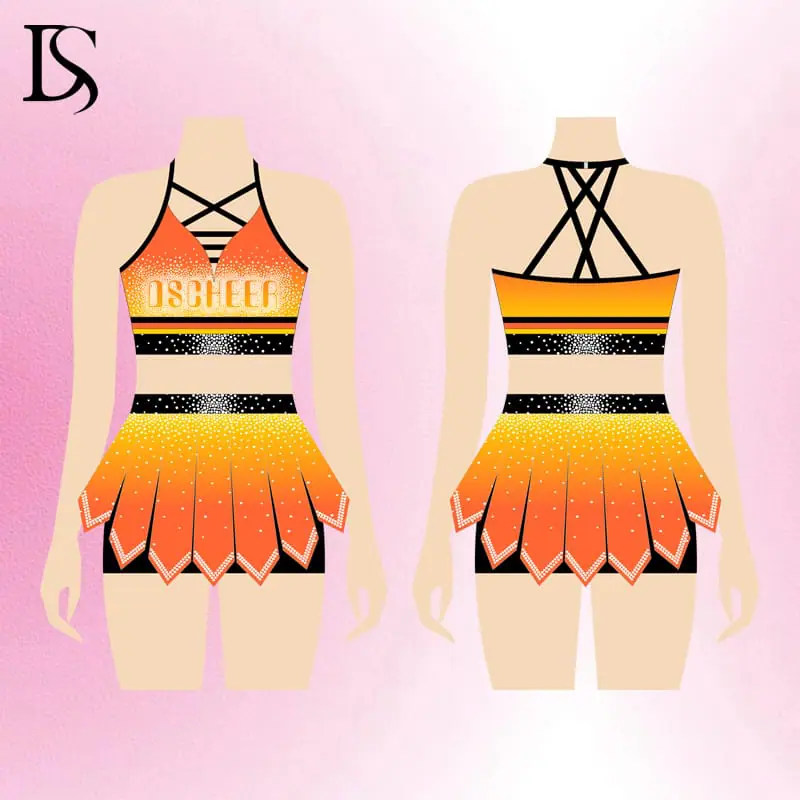 Hot Sale warm ups for cheer and dance team custom logo cheer uniform gears package kids cheer dance practice outfits - Image 3