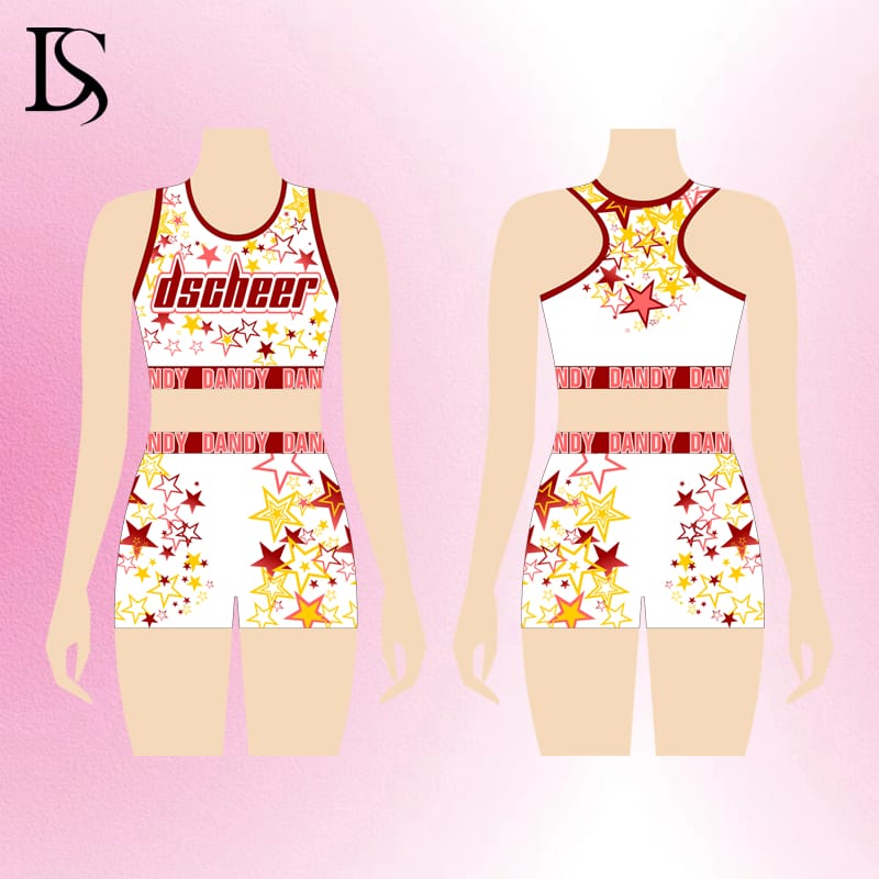 cheer crop and shorts