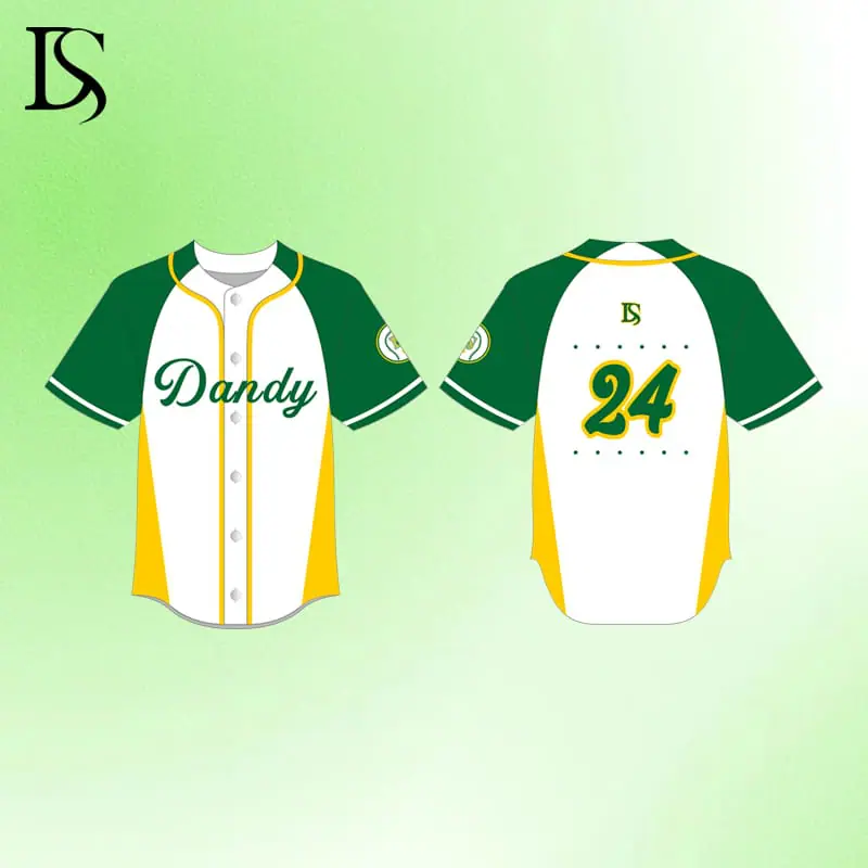 OEM Gradient Color Sublimated Baseball shirts With Stones Logo Personalized Custom Baseball Jersey for Team - Image 4