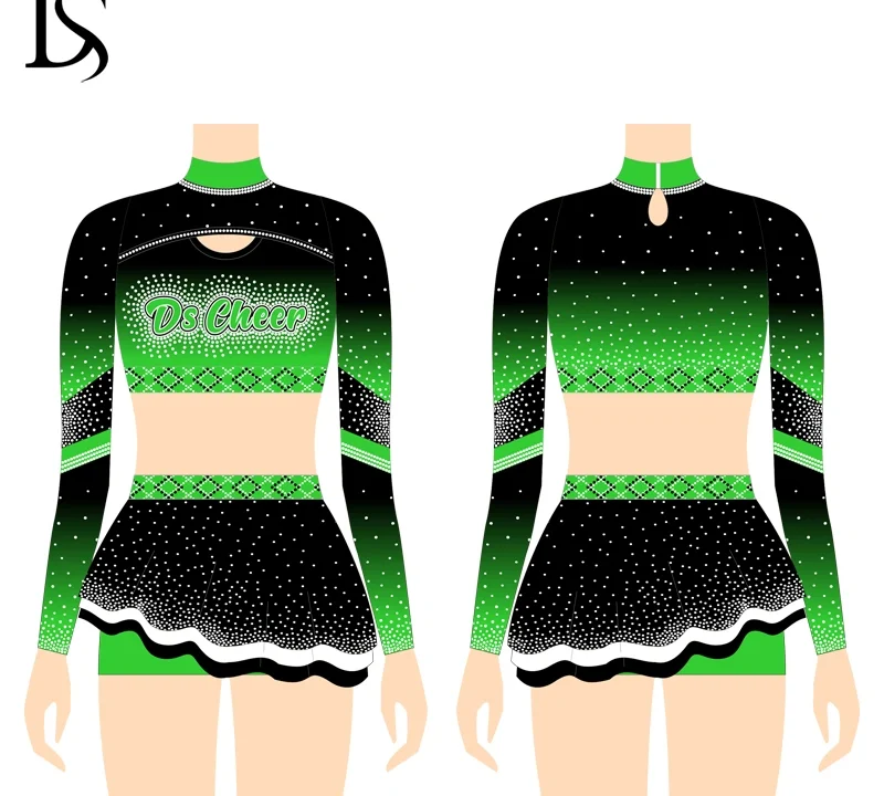 cheer top and skirts