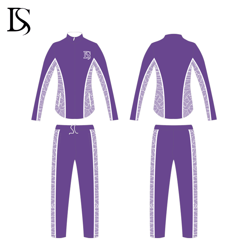 High quality customized design sublimated patterns jacket set cheer warm up sets
