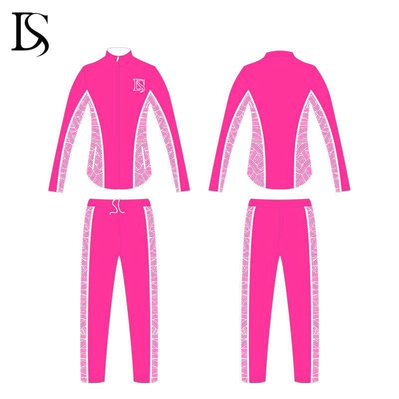 High quality customized design sublimated patterns jacket set cheer warm up sets - Image 3