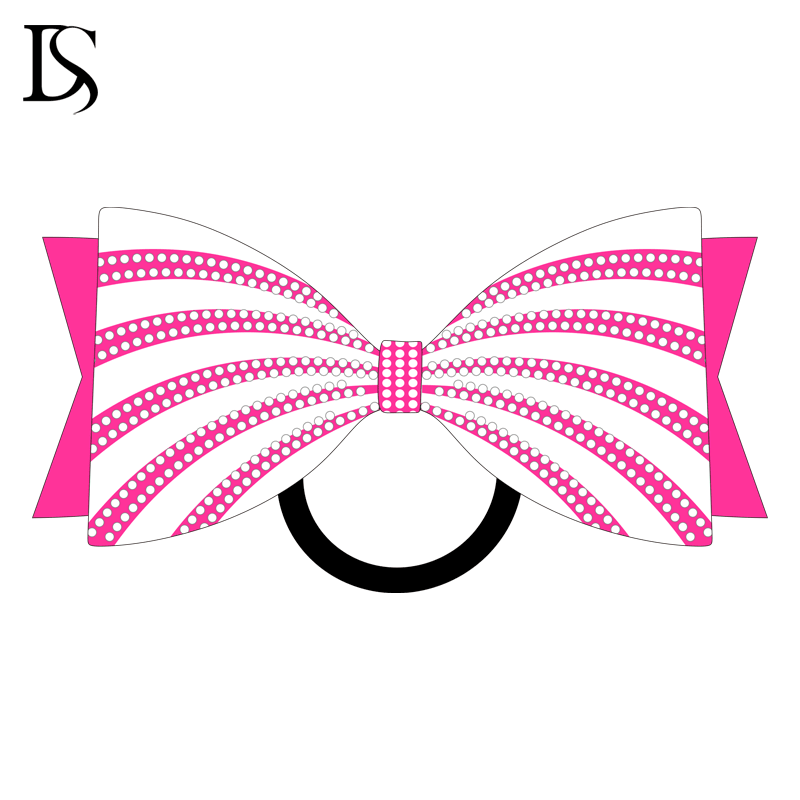 High quality custom color and diamonds pretty cheer bow sparkly colorful cheerleading hair bows - Image 7