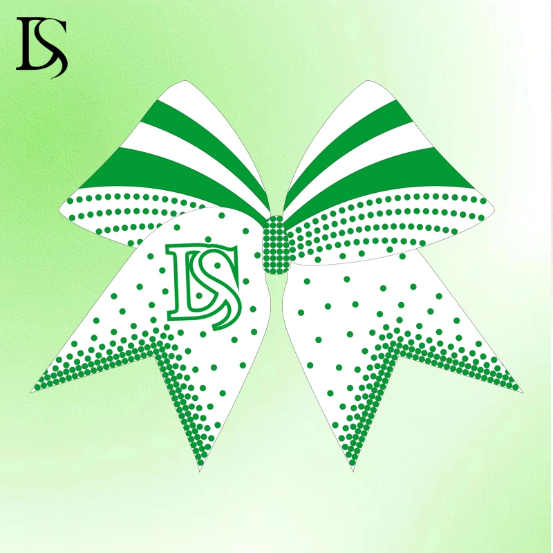 High quality custom colorful and diamonds cheer bow sparkly cheerleading hair bows