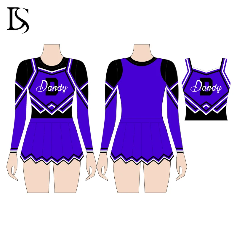Wholesale Customized Women Cheerleader Cheerleading Uniform High School Team Wear - Image 4