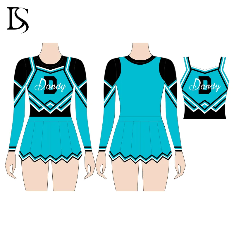 Wholesale Customized Women Cheerleader Cheerleading Uniform High School Team Wear - Image 5