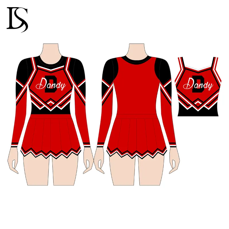 Wholesale Customized Women Cheerleader Cheerleading Uniform High School Team Wear - Image 6