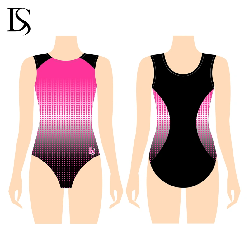 Low Moq Sublimated Rhythmic Leotard Wholesale Sleevesless Dance Leotard - Image 6